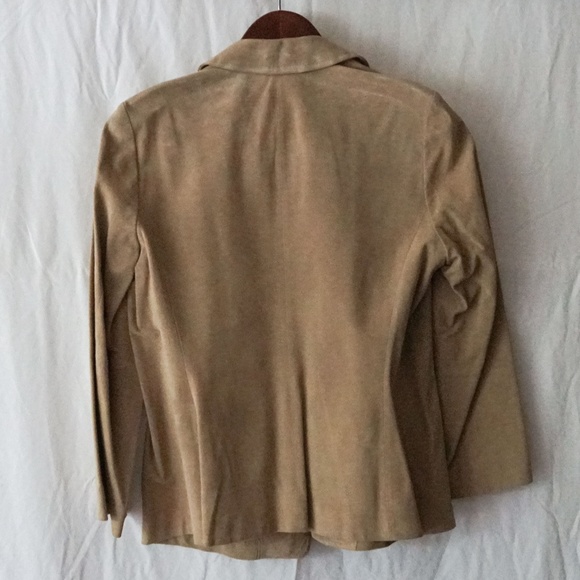 Vintage Real Clothes Women 12P (Fits like P4-6) Leather Shacket and Skirt Set - Picture 4 of 16